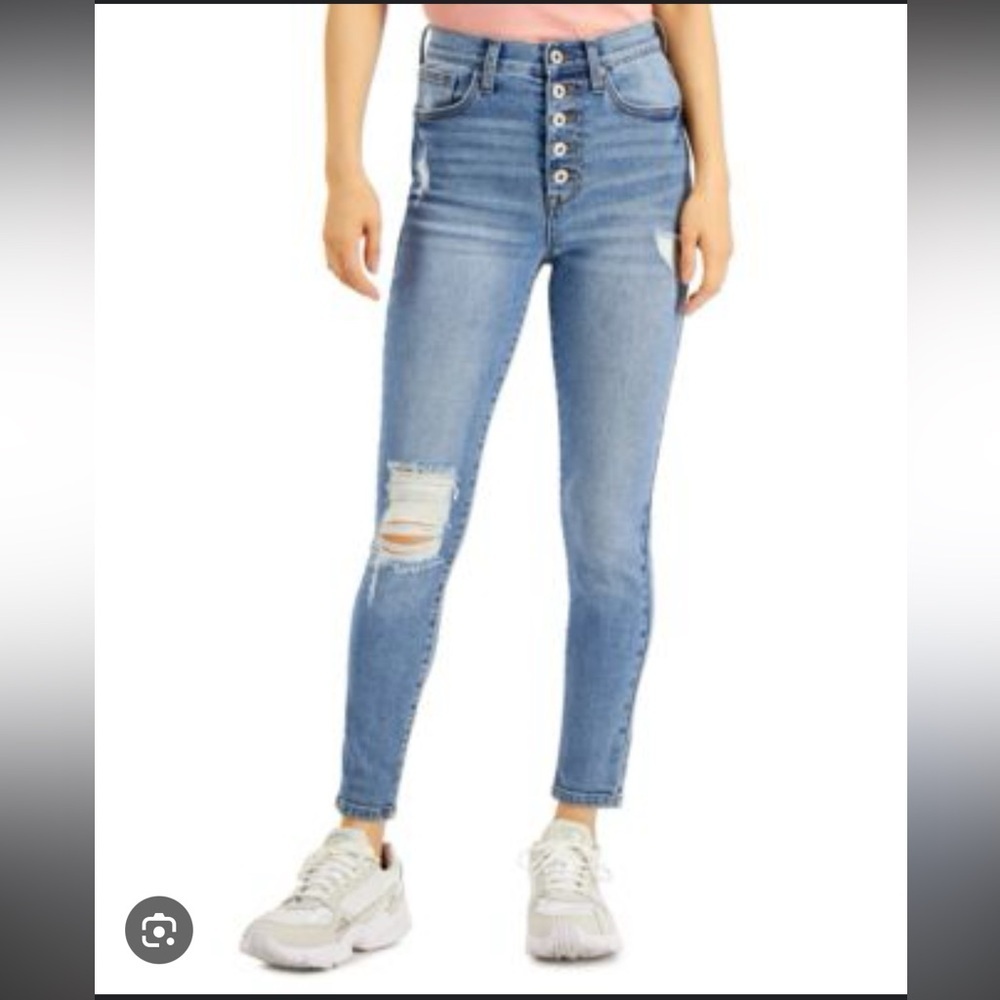 Celebrity Pink Blue Ankle Cropped Jeans